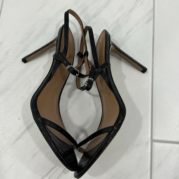 Sam Edelman Black Strappy Heels - Picture 15 of 16